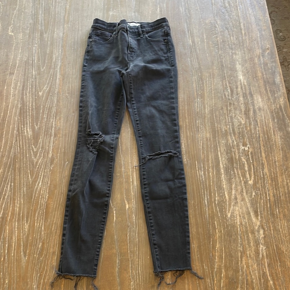 Madewell ripped skinny jeans